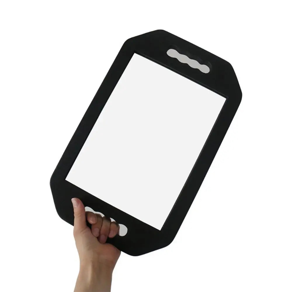 Hair Sponge Mirror Vanity Mirror Handheld Mirror Anti Fall 2-Hand Hang Up Back Makeup Mirror Square Mirror Hairdressing Salon