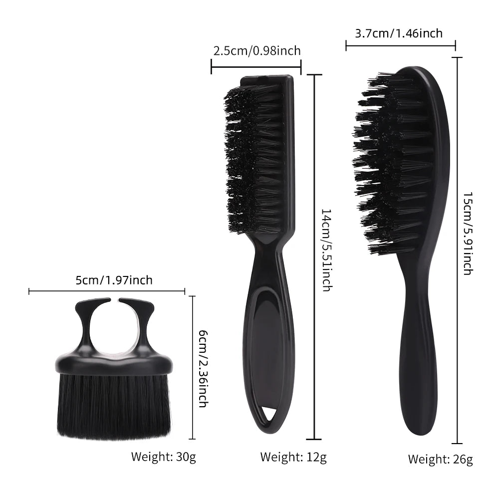Hairdresser Brush Set Barber Cutting Clean Hairbrush Neck Duster Brushes Professional Barbershop Styling Tools Cleaning Supplies