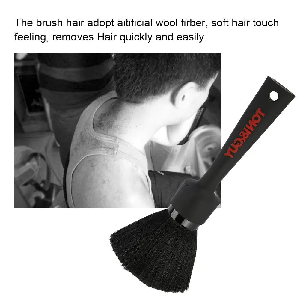 Professional Soft Hairbrush Neck Brush Barber Salon Facial Hair Cleaning Brush Hairdressing Broken Hair Duster Haircut Tools