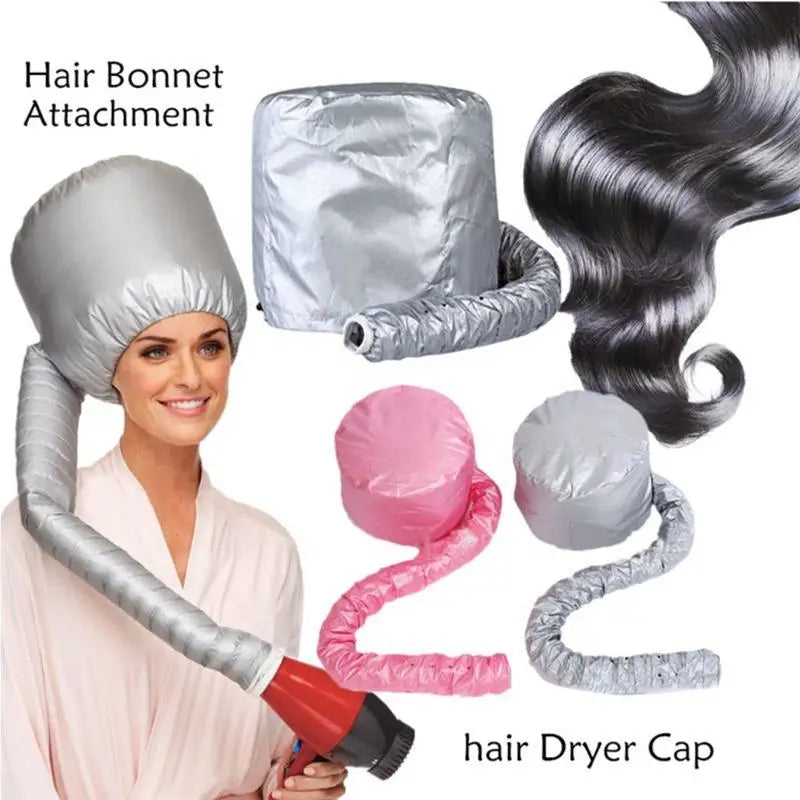 1PC Portable Soft Hair Drying Cap Bonnet Hood Hat Womens Blow Dryer Hairdressing Salon Supply Adjustable Accessory