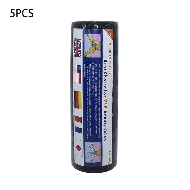 5PCS Barber Neck Paper Disposable Muffler Paper Salon Adjustable Hairdressing Collar Covering Multifunction Hairdresser Accessor