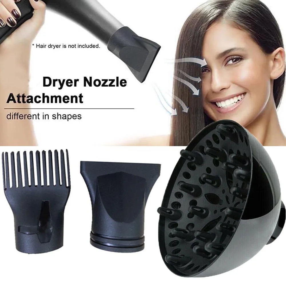 Universal Curling Hair Dryer Air Nozzle Professional Hair Straightener Dryer Nozzle Diffuser Wind Blower Hair Dryer Accessories