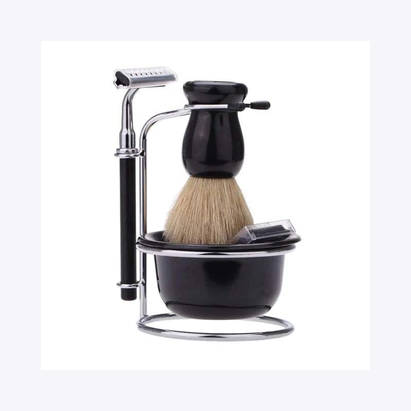 Barber Shop Men's Beard Brush Salon Razor Stand Base Shaving Soap Bowl Professional Hairdresser Cleaning Tools Shaving Bowl Brus