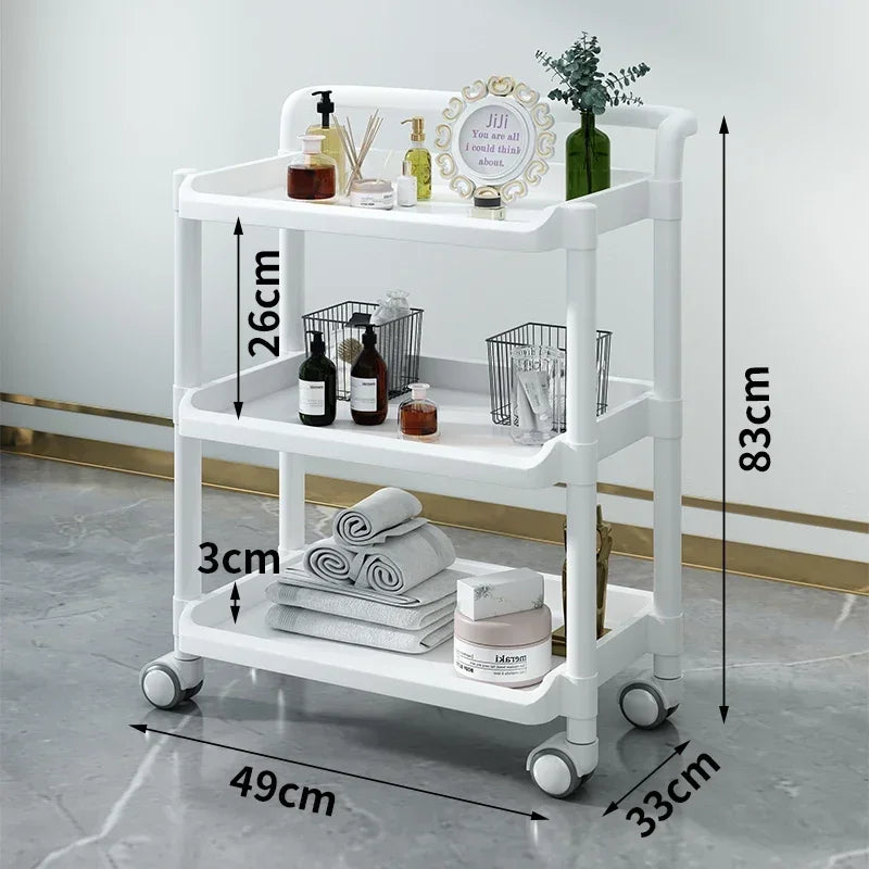 Organizers Trolleys Cart Salon Folding Serving Hair Extension Beauty Decor Furniture Professional Organizer Wheels Plastic