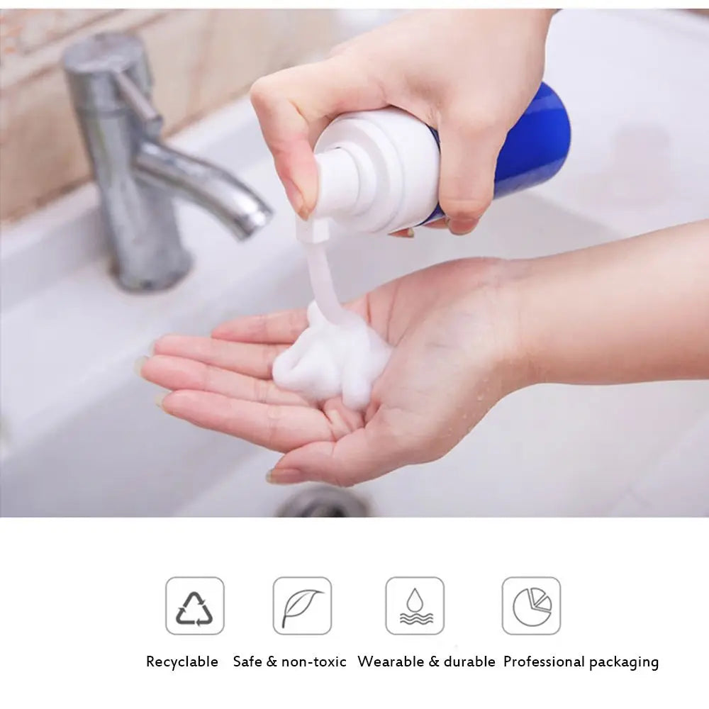 Clear Blue Shampoo Lotion Shower Gel Foam Pump Bottles Foaming Bottle Liquid Soap Whipped Mousse Points Bottling