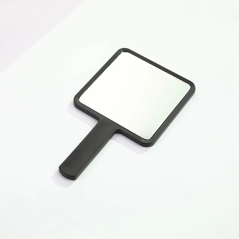 1PC Square Handheld Makeup Vanity Mirror with Handle Hand Mirror SPA Salon Compact Mirrors Eyelash Extension