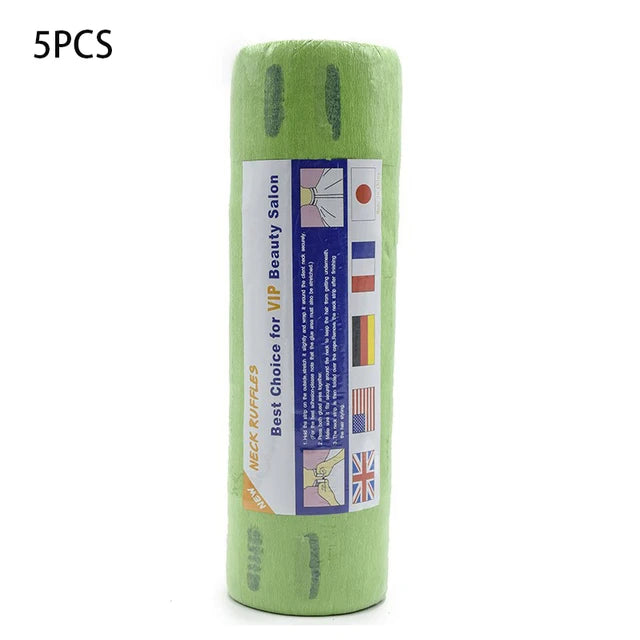 5PCS Barber Neck Paper Disposable Muffler Paper Salon Adjustable Hairdressing Collar Covering Multifunction Hairdresser Accessor