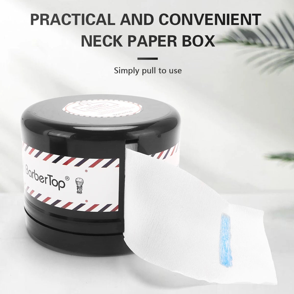 Barbershop Neck Paper Roll Holder Box Disposable Salon Hairdressing Paper Storage Case Neck Strip Tissue Collar Tape Box Tools