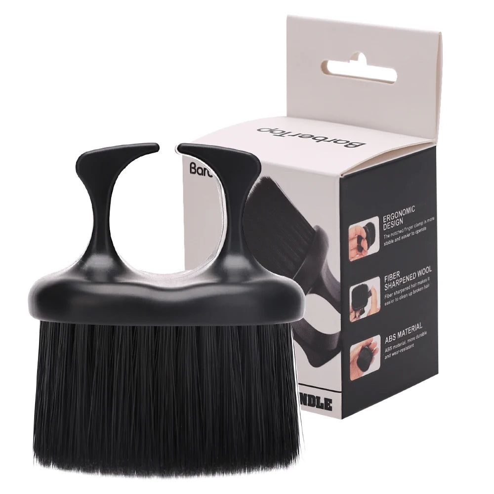 Hairdresser Finger Brush Barber Cutting Clean Hairbrush Neck Duster Brushes Professional Barbershop Styling Tools ﻿