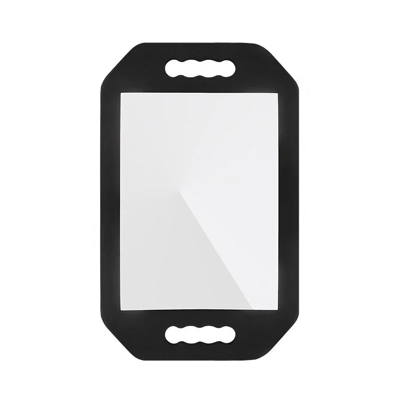 Professional Barber Hair Salon Mirror With Foam Frame and Dual Handle Hairdressing Makeup Mirror for Salon Home Supplies