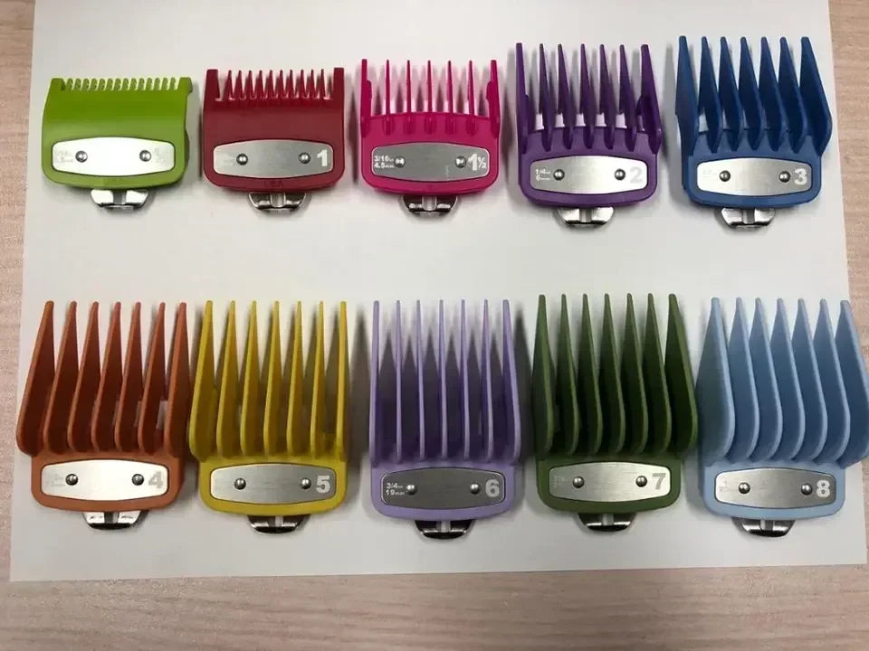 8/10PC Professional Universal Hair Clipper Limit Guide Comb For Wahl Trimmer Cutting Guide Comb Haircut Tools Barber Accessories