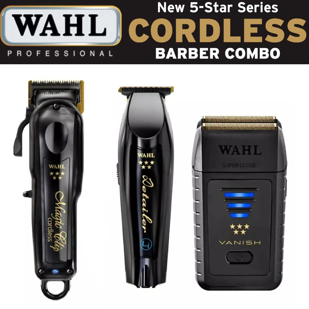 Wahl 5 Star Series 8148 Magic Clip Professional Barber Cordless Hair Clipper&Hair Trimmer&Foil Shaver For Barbers and Stylists