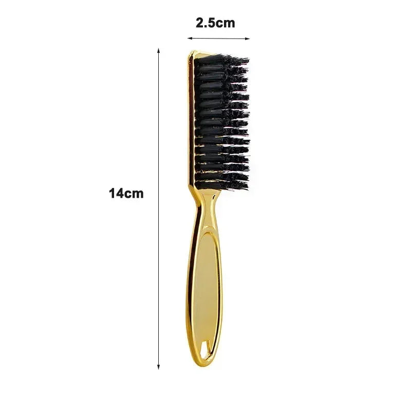 2PCS Professional Salon Hairdressing Hair Brush Soft Hair Cleaning Brush Barber Neck Duster Remover Mens Beard Hair Styling Tool