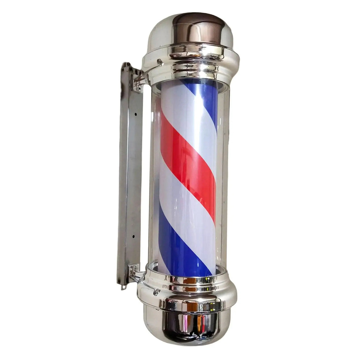 Barber Pole Light Wall Mount Barbershop Rotating Light Barber Shop Pole LED Red Blue Rotating for Hair Salon Indoor Outdoor