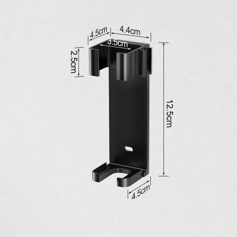 Hair Tool Holder Space Aluminum Straightener Holder Rack No Punching Hair Curler Holder Build In Cable Management Slot