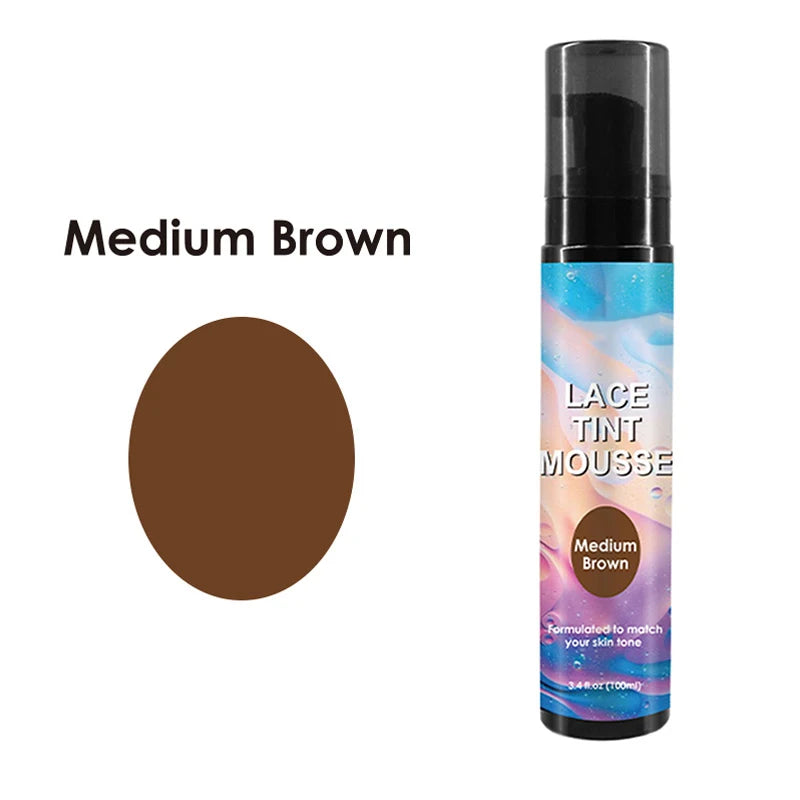 Lace Tint Mousse For Wigs Melt Tinted Wig Melting Mousse For Lace Wigs Quick Drying Lace Wig Tint Spray For Melting Baby Hairs