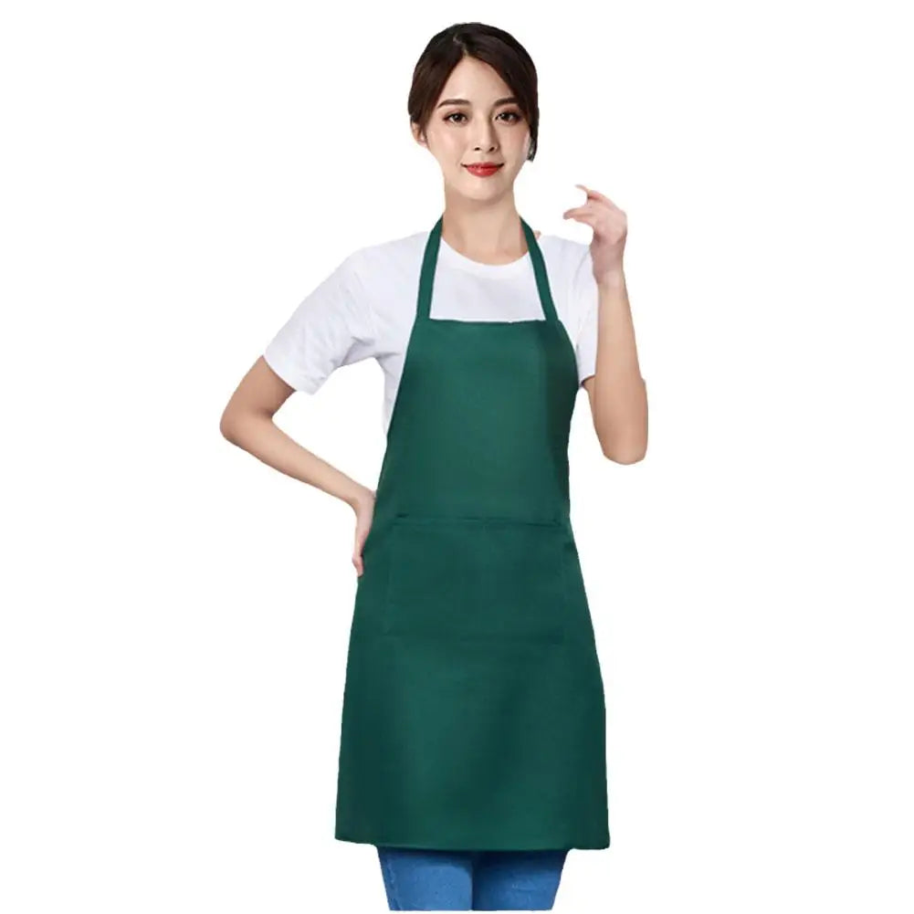 Adjustable Apron Unisex Waterproof Dust-proof Hairdresser Apron Color Dirt-resistant Solid Sleeveless S H7K2