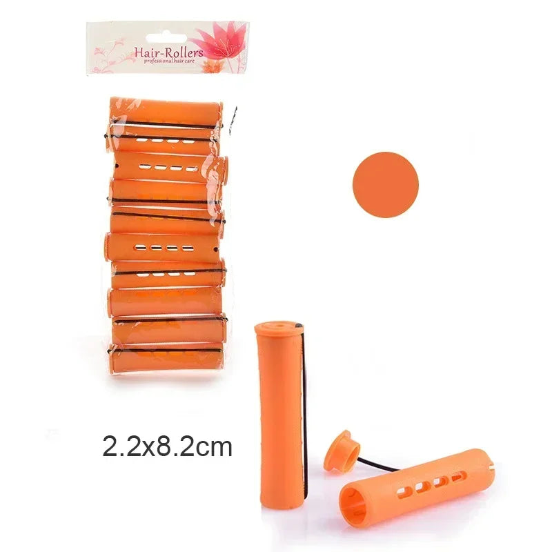 10pcs Hair Curlers Perm Rods Sets Short Cold Wave Rods Hair Curler No Heat Perming Rods Hair Curling Rollers Curling Hairs Tools