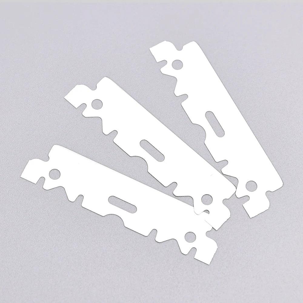 100Pcs Set Double Edge Razor Blades for Barbers Men's Safety Razor Blades for Shaving Stainless Steel Professional Barber Tools
