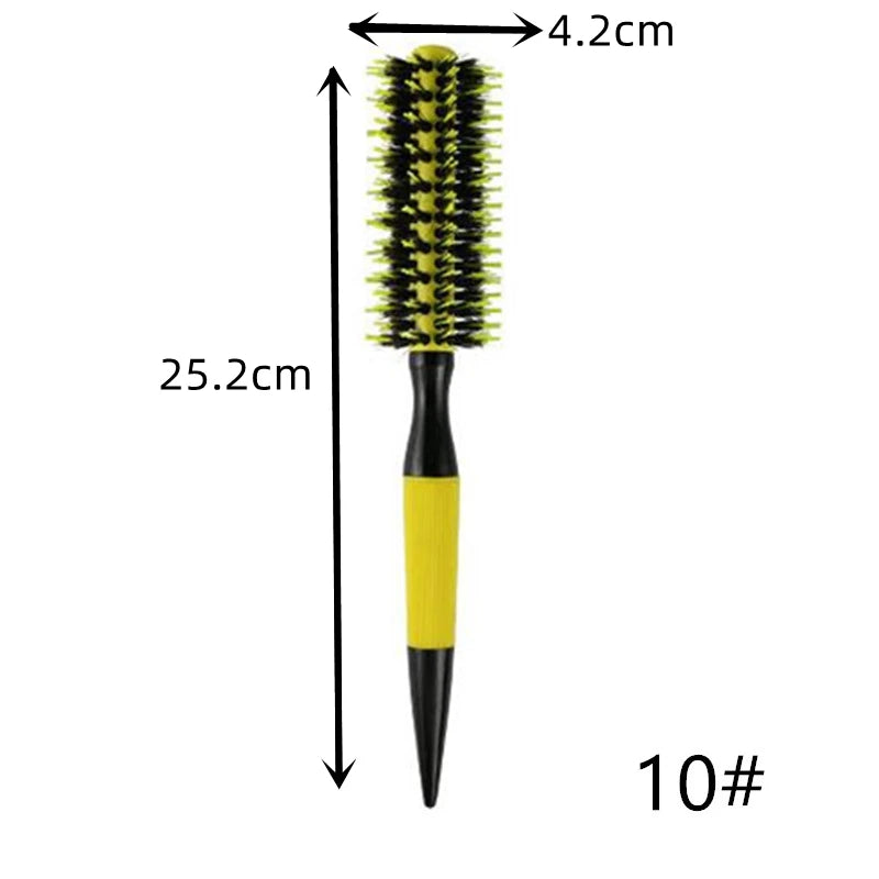 Professional Anti-Static Hairdressing Combs Barbershop Round Rolling Comb Salon Barber Hairdressing Hairbrush Styling Accessory