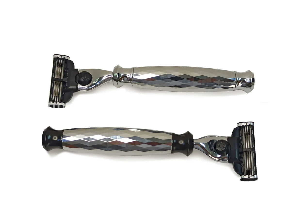 Classic Men Stainless Steel  Shaving Set Brush Barber Shave Beard Kit for Men Gift