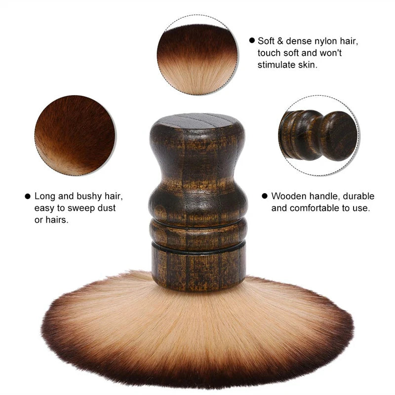 Professional Hairdresser Neck Dust Brush Barbershop Hairdressing Cleaning Brushes Salon Barber Styling Cleaner Tools Accessories