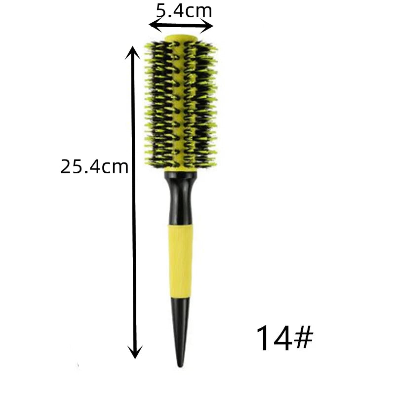 Professional Anti-Static Hairdressing Combs Barbershop Round Rolling Comb Salon Barber Hairdressing Hairbrush Styling Accessory
