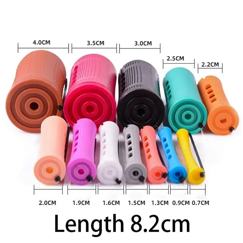 10pcs Hair Curlers Perm Rods Sets Short Cold Wave Rods Hair Curler No Heat Perming Rods Hair Curling Rollers Curling Hairs Tools
