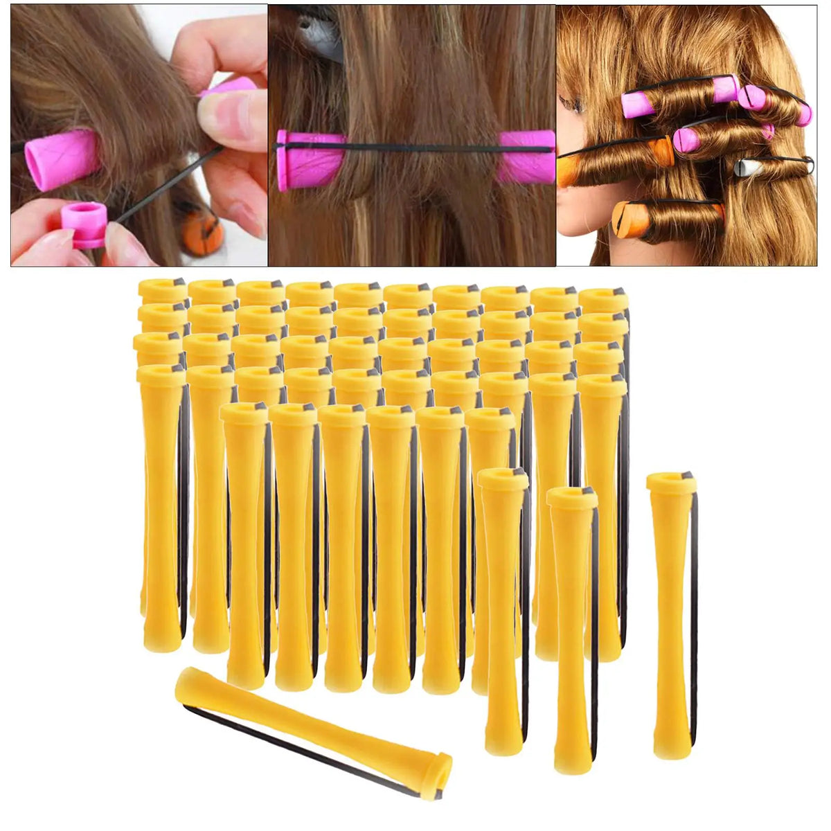 Perm Rodsing Hair No  Non Small Medium Large Size Naturaly Wavy Rod Women Hair Styling Girls