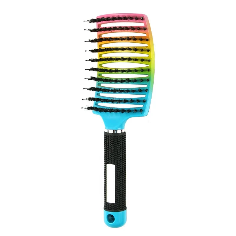 Salon Hairdressing Comb Bristle Girls Scalp Massage Combs Professional Wet Curly Detangle Hair Brush For Barber Styling Tools