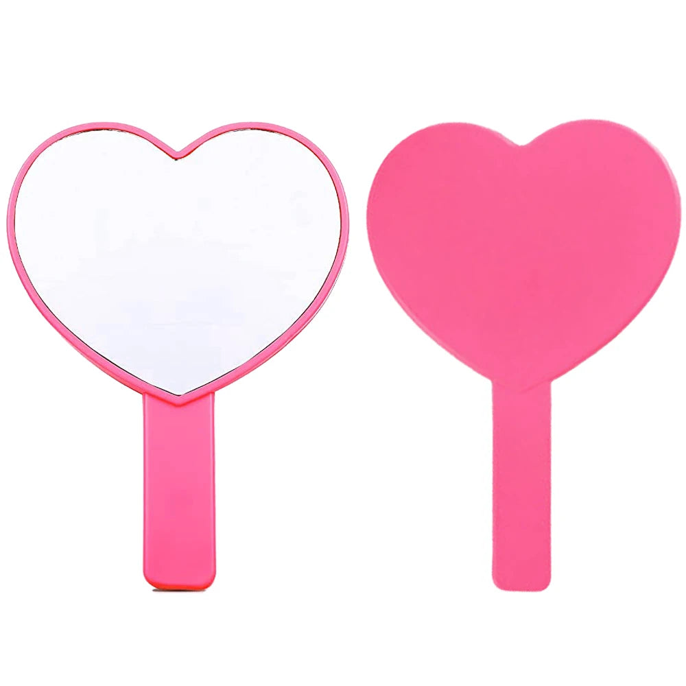 1Pcs Plastic Handle Handheld Makeup Vanity Mirror Portable Square Eyelash Extension Mirror Women Cosmetic Beauty Salon Supplies