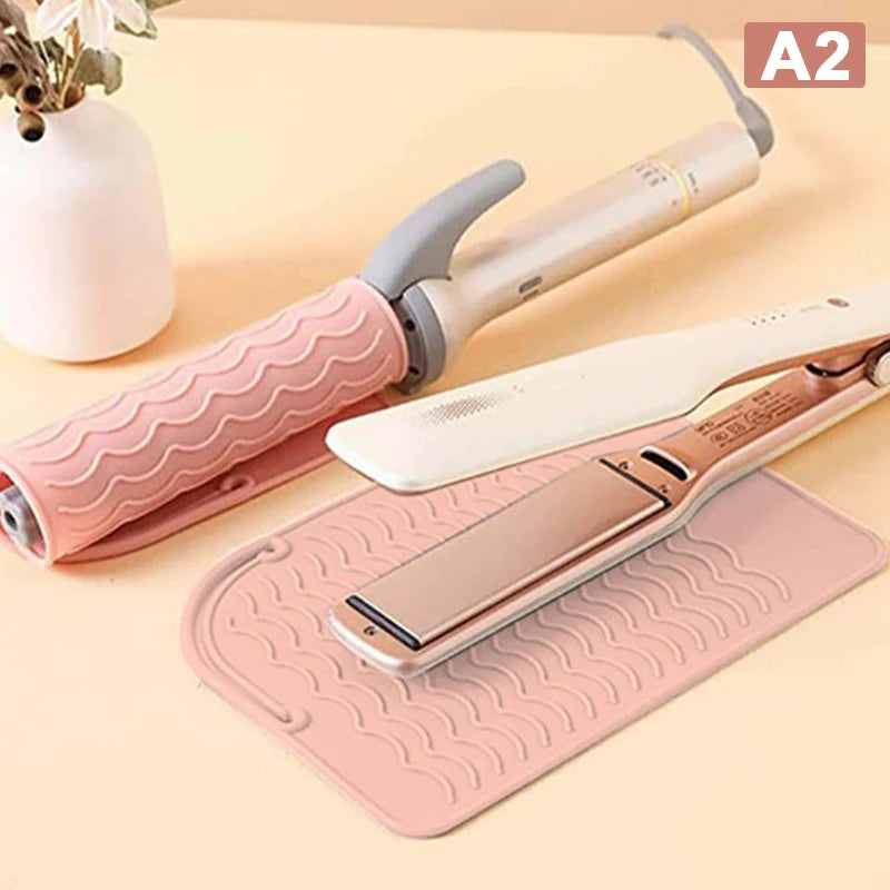 1pcs Insulation Pad Multifunctional Heat Resistant Pad Insulation Mat For Hair Straightener Heat Curling Stick Curler Flat Irons