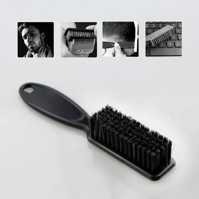 2PCS Professional Salon Hairdressing Hair Brush Soft Hair Cleaning Brush Barber Neck Duster Remover Mens Beard Hair Styling Tool