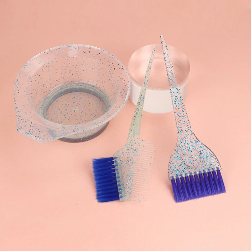 3Pcs/set Hair Coloring Products Professional Hair Dyeing Set For Salon Barber Coloring Hair Dye Brush Bowl Fashion Hairstyle