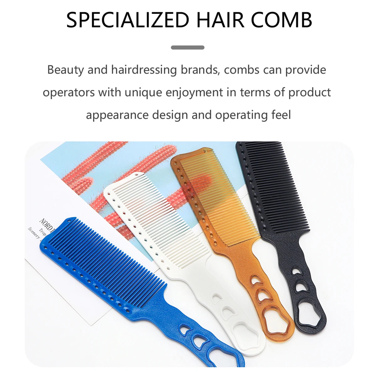 Barber Haircut Comb hair trimming anti static comb Hair Salon Hairdressing Comb Wide Tooth Haircut Hair Trimmer Styling Tool