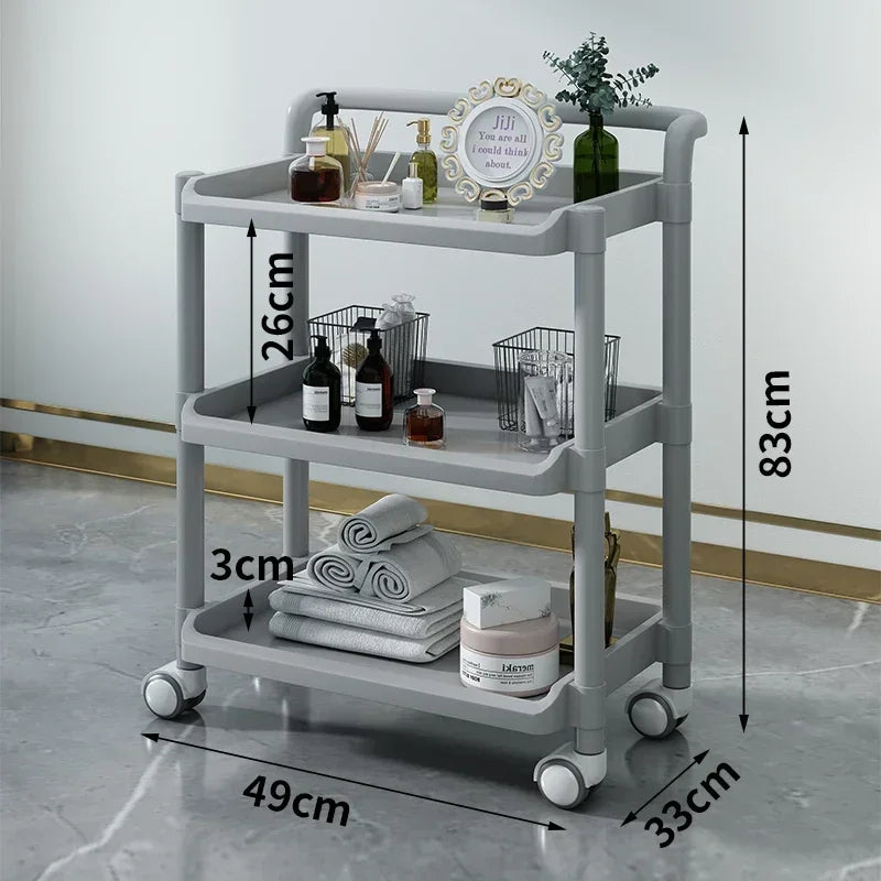 Organizers Trolleys Cart Salon Folding Serving Hair Extension Beauty Decor Furniture Professional Organizer Wheels Plastic