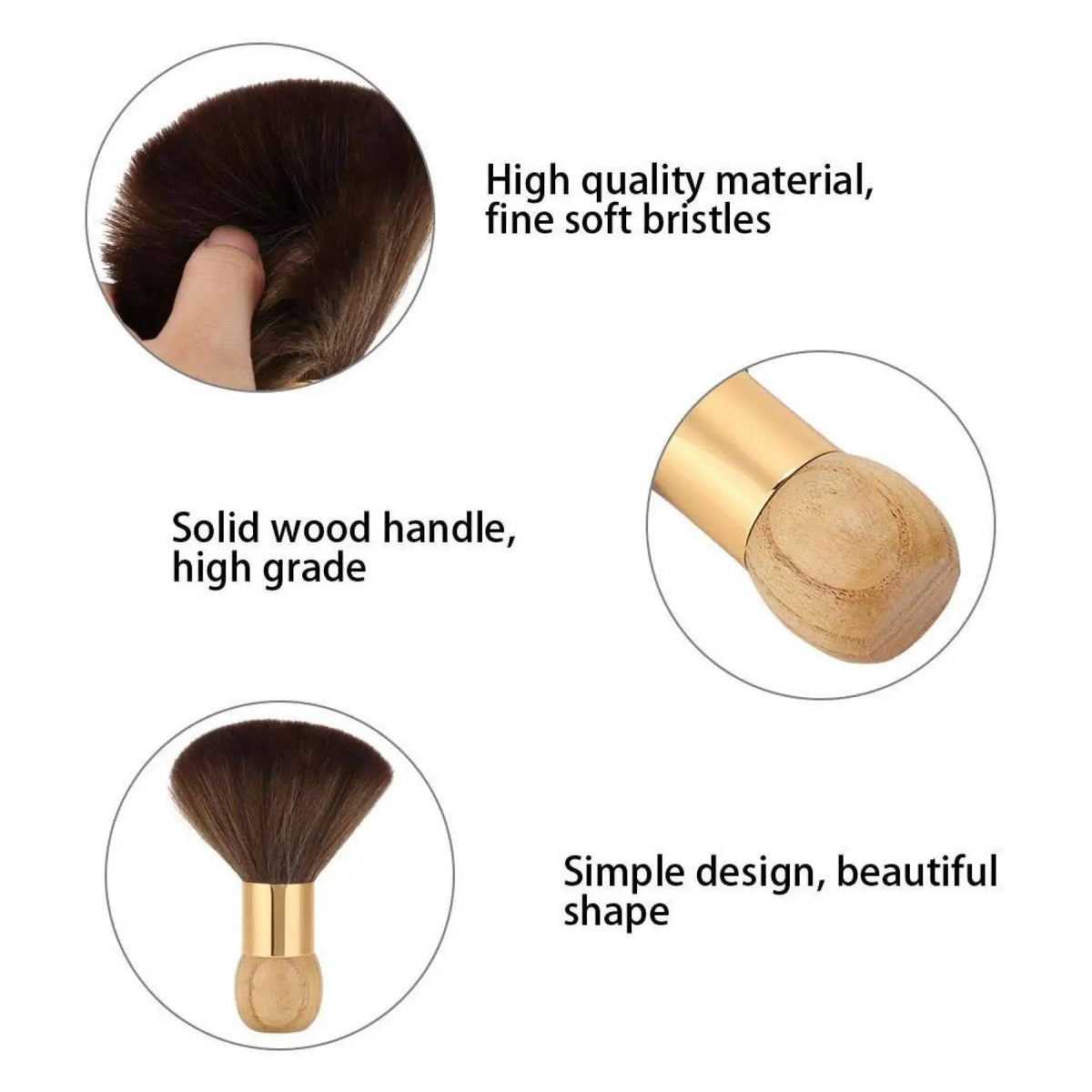 Professional Barber Neck Brush Barbershop Hairdressing Tools Hairstylist Hair Cutting Clean Hairbrush Styling Accessories