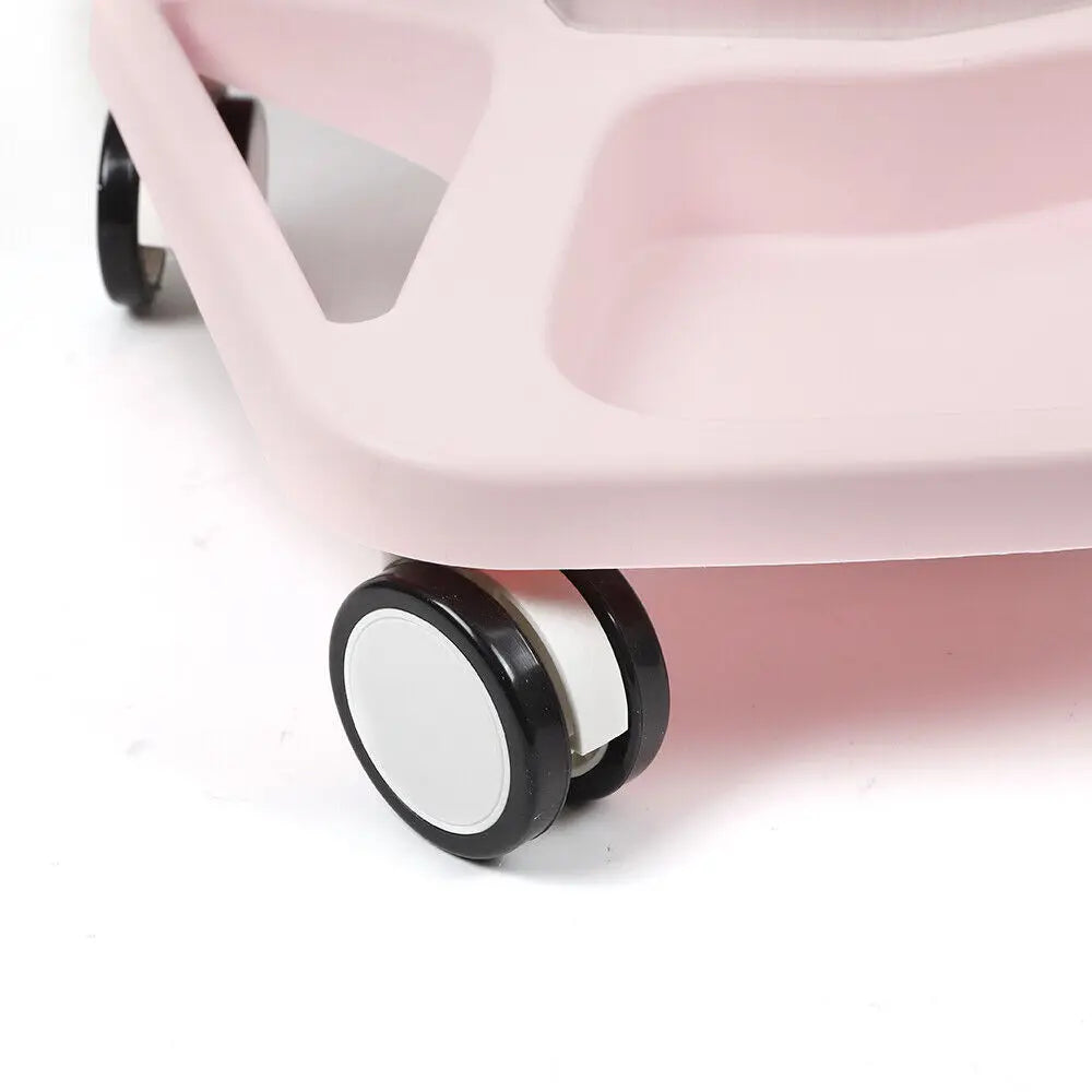Pink/White Mobile Salon Trolley Stand with Wheel Spa Beauty Machine Trolley Stand Tray Rolling Cart Shelf Hairdressing Supplies
