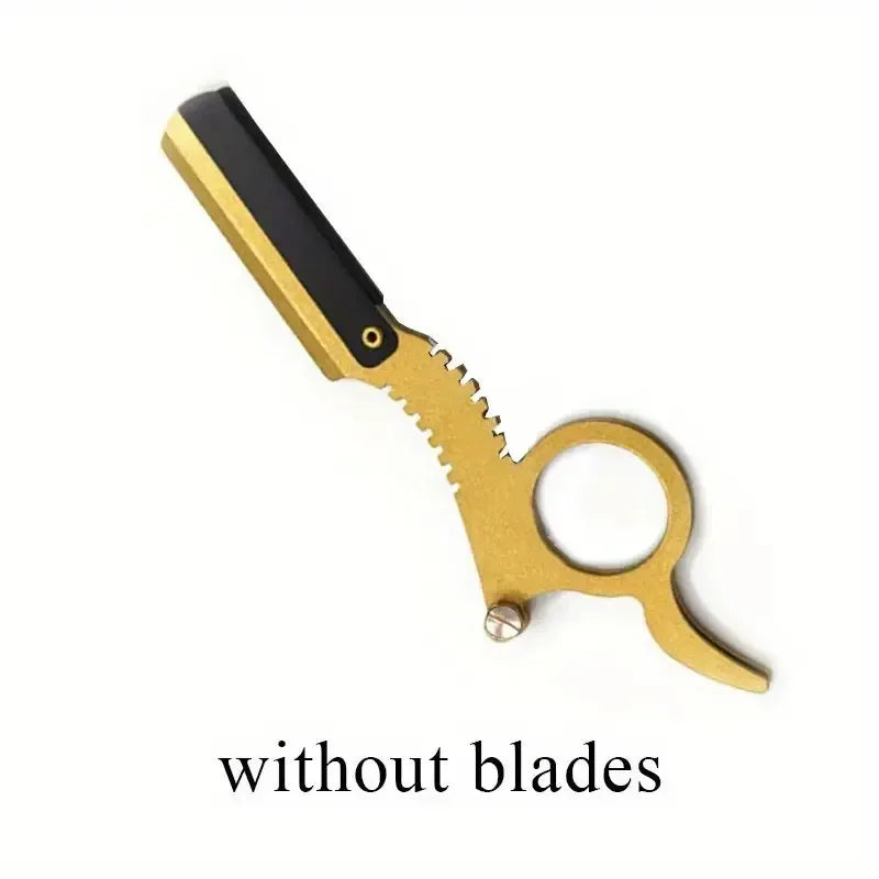 Barber Shaver Beauty Shaver Old Hair Retro Shaving scraper Blade holder blade ring manual razors for shaving men