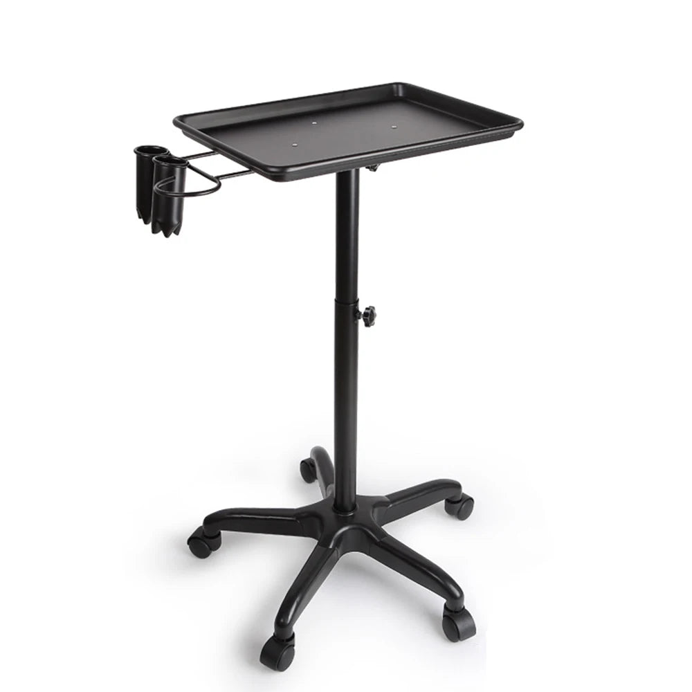 Salon Metal Silver Rolling Service Hairdresser Tray