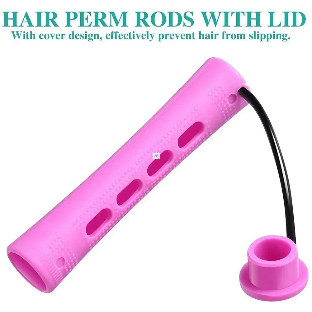 10pcs Hair Curlers Perm Rods Sets Short Cold Wave Rods Hair Curler No Heat Perming Rods Hair Curling Rollers Curling Hairs Tools
