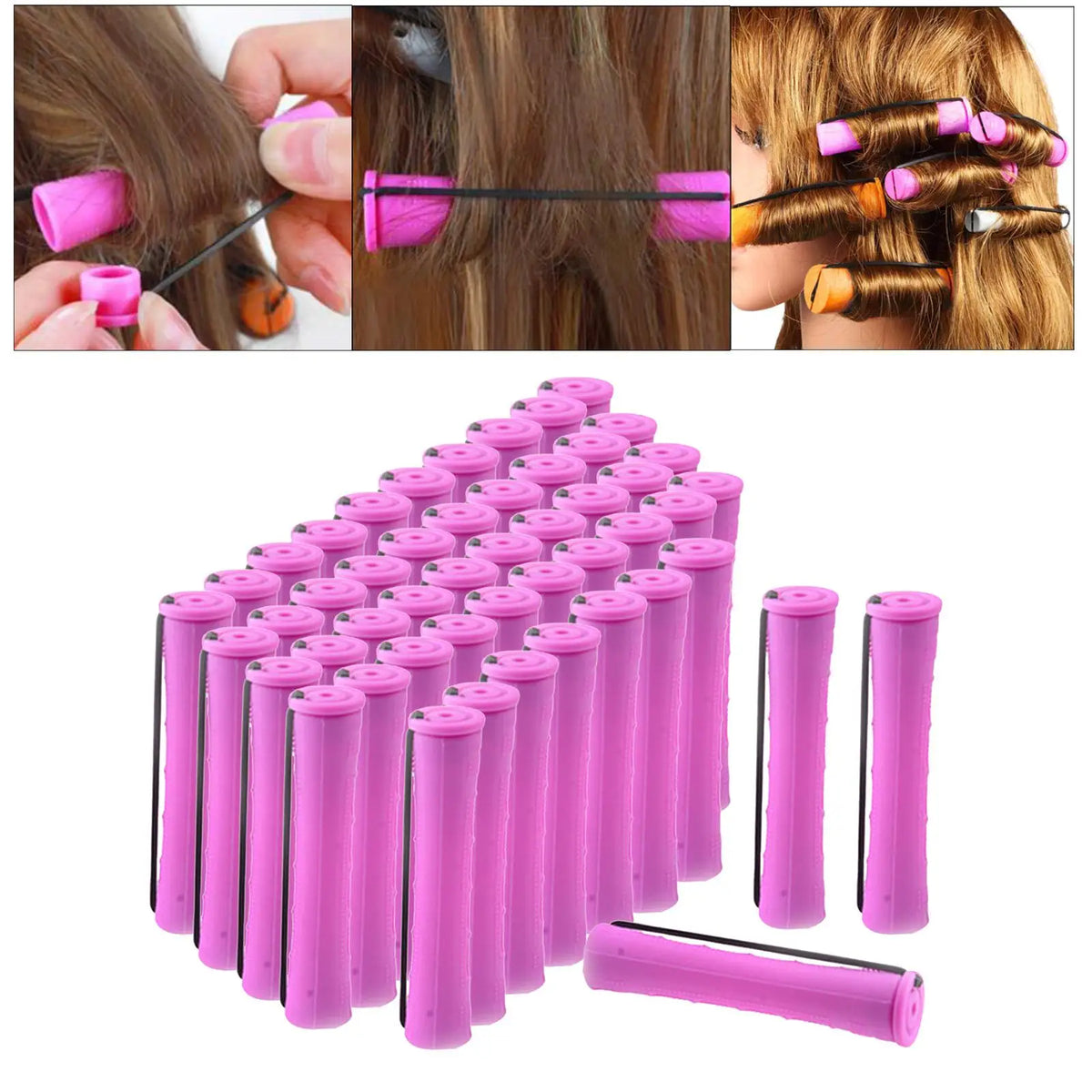 Perm Rodsing Hair No  Non Small Medium Large Size Naturaly Wavy Rod Women Hair Styling Girls