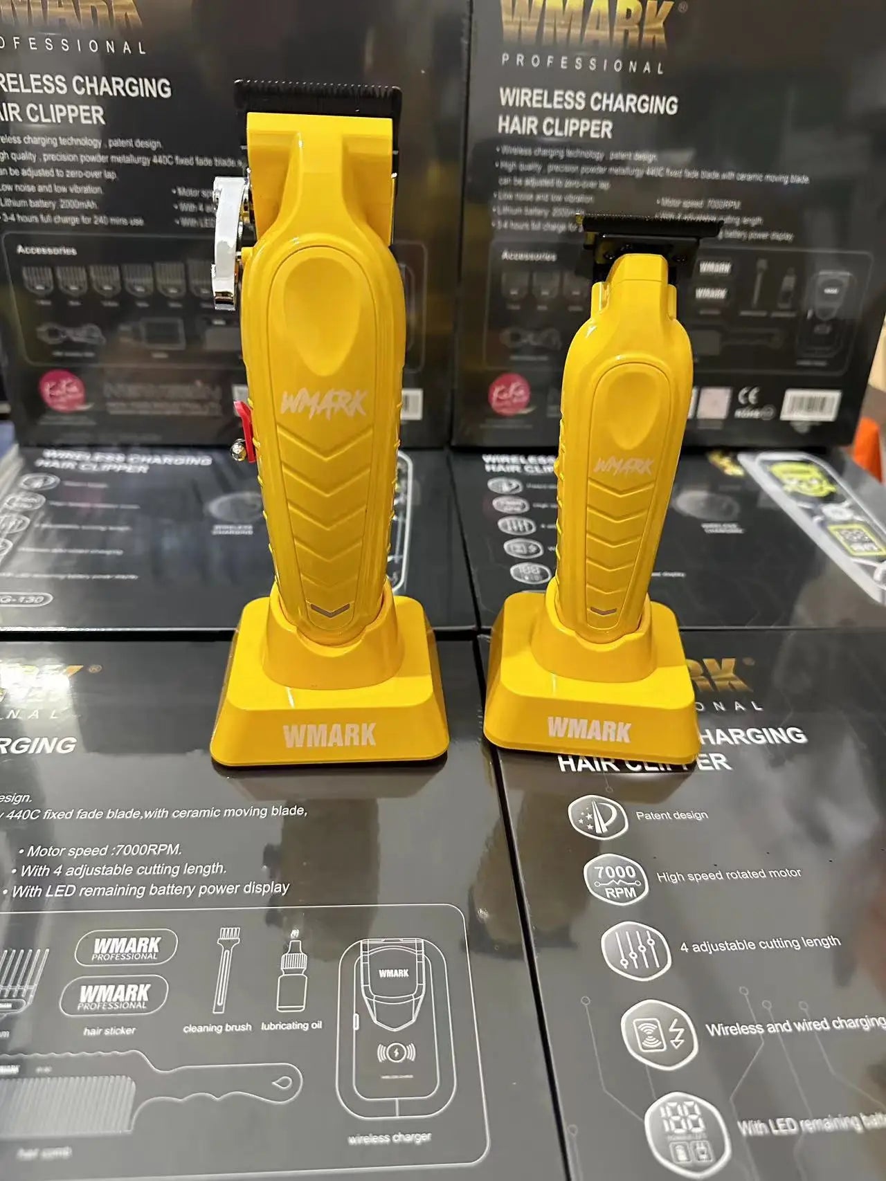 WMARK hair clipper NG-139+NG-339 oil head electric clippers hot selling charging base hair salon special