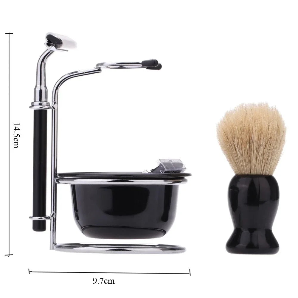 Barber Shop Men's Beard Brush Salon Razor Stand Base Shaving Soap Bowl Professional Hairdresser Cleaning Tools Shaving Bowl Brus
