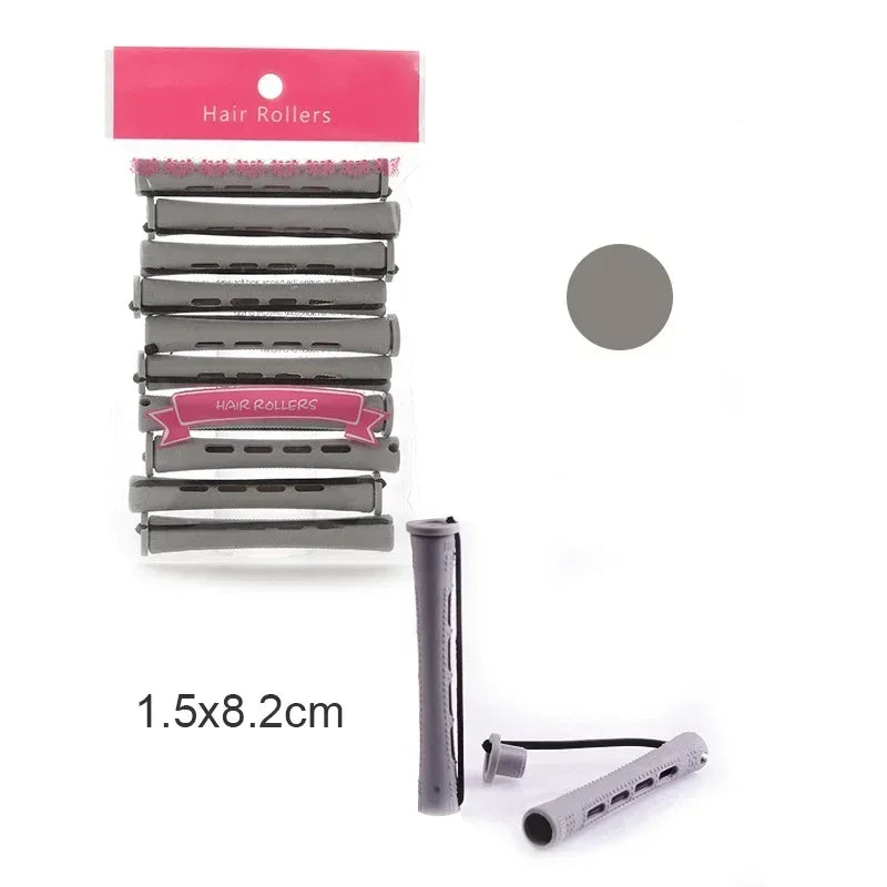 10pcs Hair Curlers Perm Rods Sets Short Cold Wave Rods Hair Curler No Heat Perming Rods Hair Curling Rollers Curling Hairs Tools