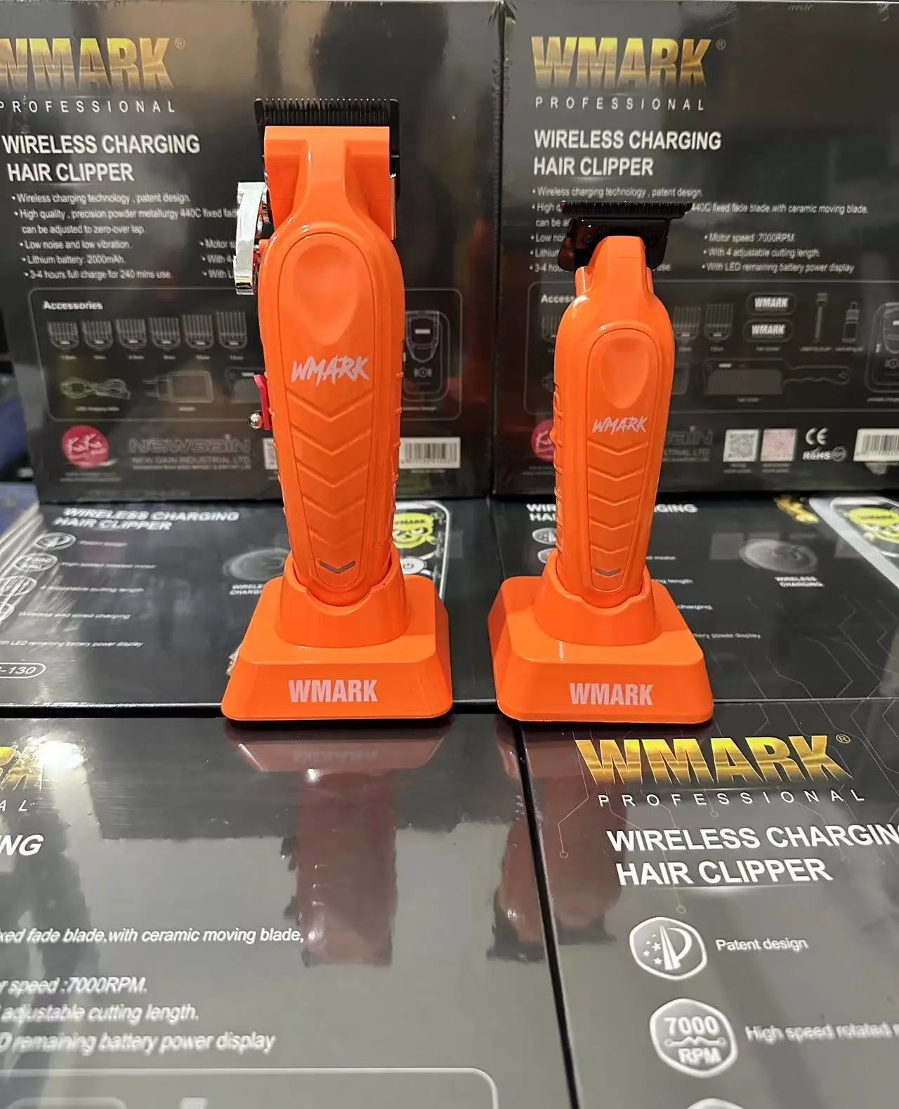 WMARK hair clipper NG-139+NG-339 oil head electric clippers hot selling charging base hair salon special