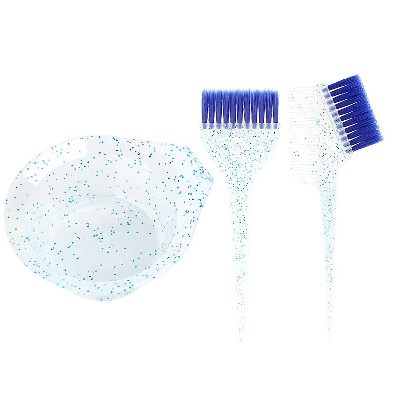 3Pcs/set Hair Coloring Products Professional Hair Dyeing Set For Salon Barber Coloring Hair Dye Brush Bowl Fashion Hairstyle
