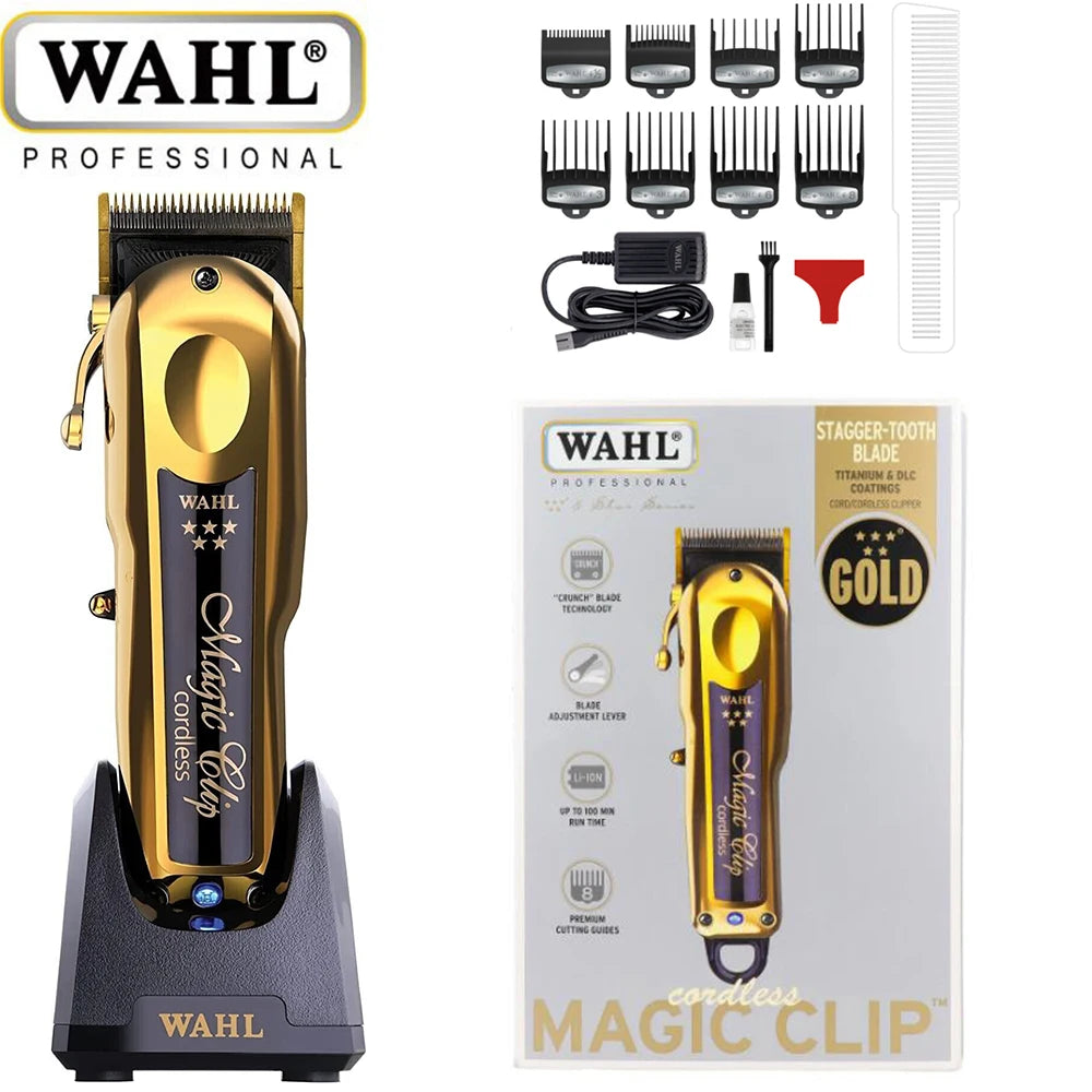 Original  Wahl Hair Clipper for Barbers, 5-Star Series, Cordless Hair Clipper, Magic Clip  & Detaliers & Vanish