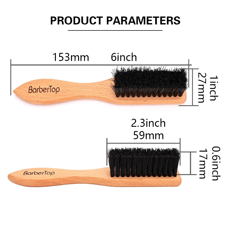 Salon Soft Beard Cleaning Wooden Brush Fragmented Hair Sweeping Brush Hairdresser Shaving Brush Comb Barbershop Brushes Supplies