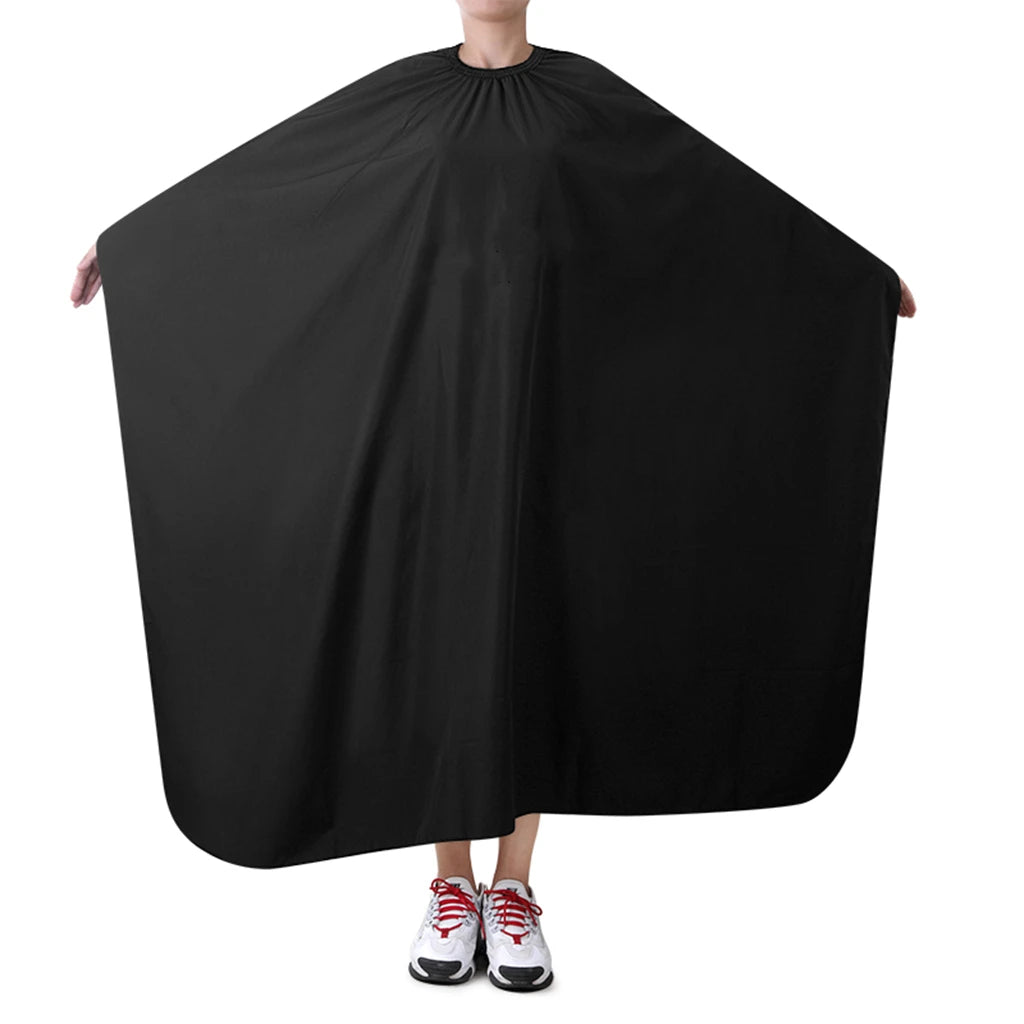 Black White Hair Cutting Cloth Pro Salon Hairdressing Cape Gown Barber Silicone Neck Hairdresser Apron Haircut Capes Wholesale